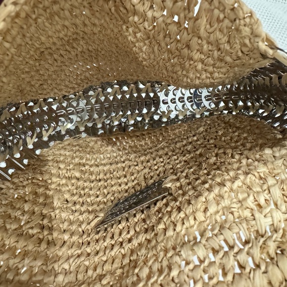 Paco Rabanne raffia & chain bag: NWT - Picture 7 of 8
